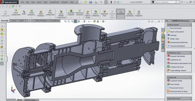 CAD model for CNC prototyping