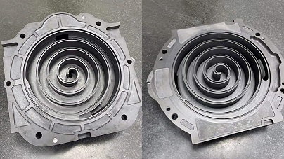 Fixed and Orbiting Scrolls of a Compressor