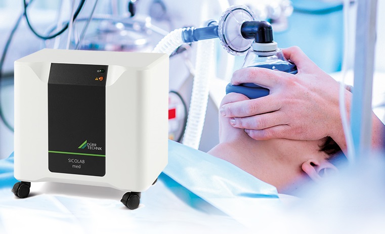 Air compressor for aiding patients to breathe