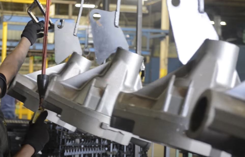 Hanging Aluminum Parts on the E-Coating Line