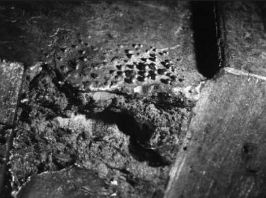 Metal-Beads-on-Casting-Surface