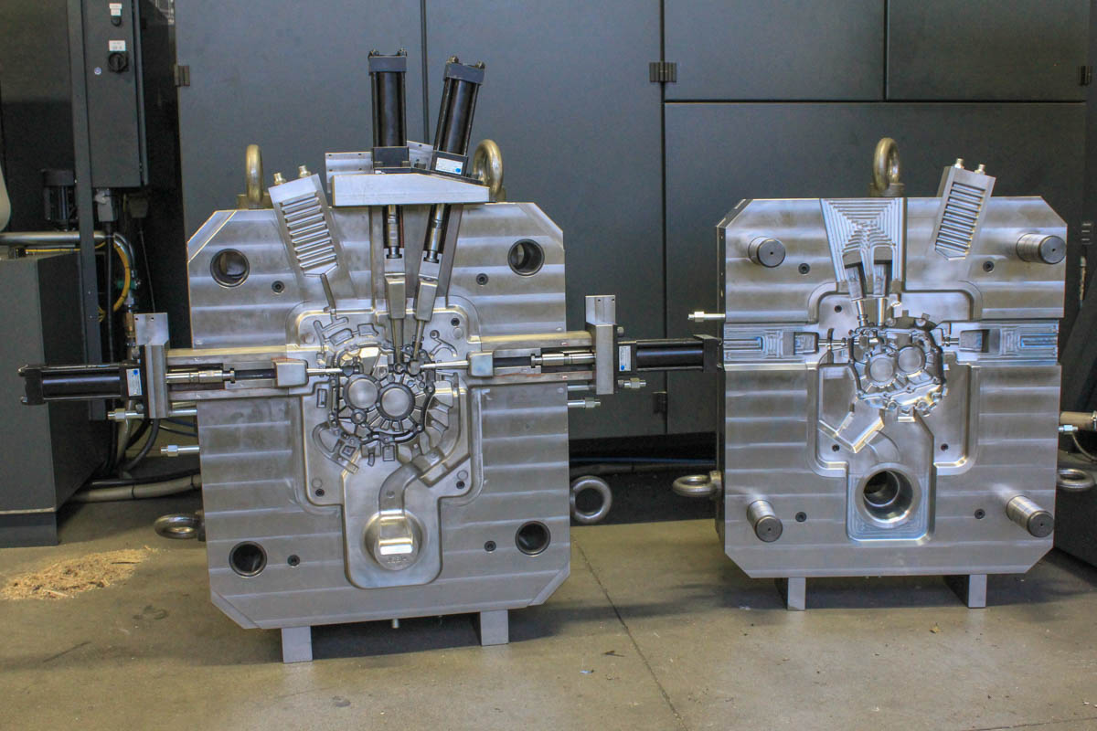 Production die casting mold
