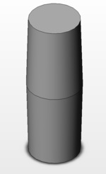 A rod with draft