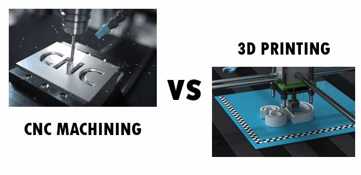 Difference between CNC Machining and 3D Printing