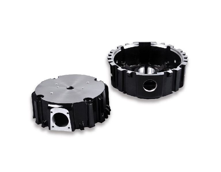 Machined-Motor-Cover-with-Black-E-coating-and-Powder-Coating
