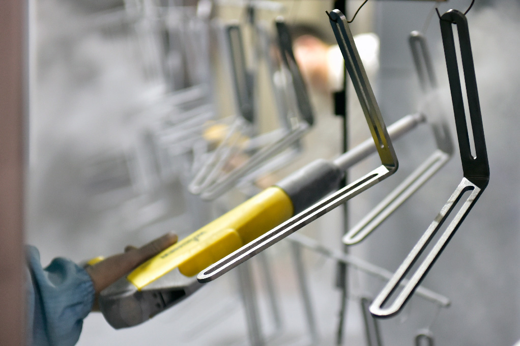 Powder-coating-process