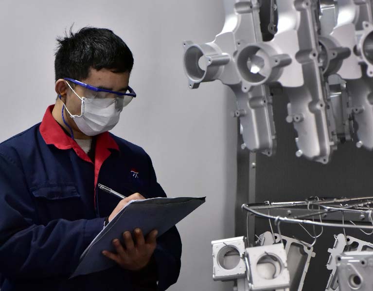 Production-quality-inspection-for-shot-blasting-Low-Volume-Die-Casting