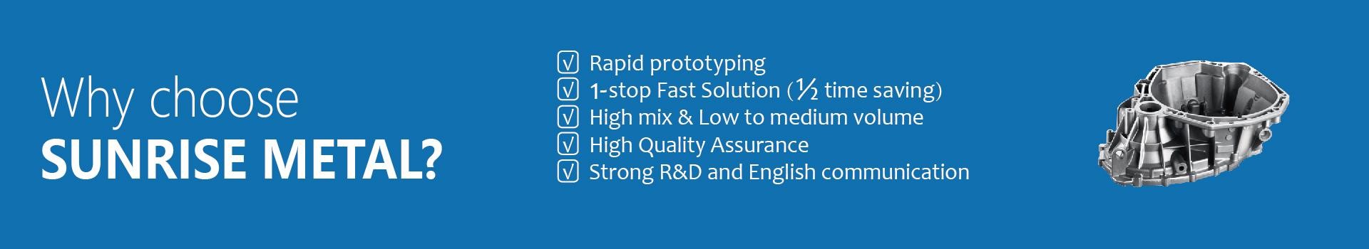Why you choose sunrise metal as your prototype tooling manufacturer