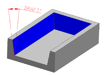 Draft in an Aluminum Die Casting Part’s Design-